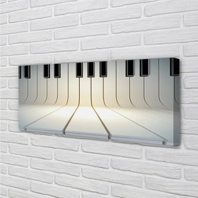 Duży obraz na płótnie Rytm Czarno-Białych Klawiszy