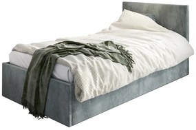 Szare młodzieżowe łóżko tapicerowane W4-M41