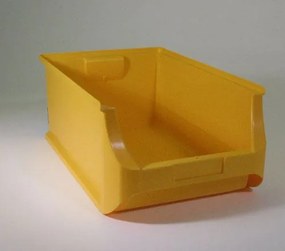Allit Plastikowe pojemniki PLUS 5, 310 x 500 x 200 mm, żółte, 6 szt.