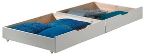 Białe szuflady pod łóżko dziecięce 2 szt. Pino – Vipack