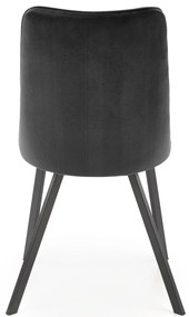 Krzesło czarny, velvet, nowoczesne, K450 loftowe, wygodne, BLUVEL 19