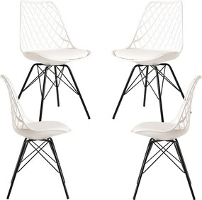 Zestaw 4 krzese Iron Mima