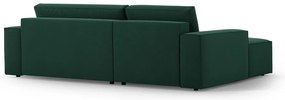 Zielony rozkładany narożnik (lewostronny) Jodie – Micadoni Home