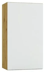 Szafka kuchenna wisząca ISABEL W40 P/L szary mat/dąb artisan STOLKAR