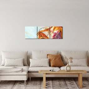 Obraz - Tancerze (z zegarem) (90x30 cm)