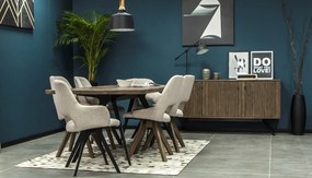 Drewniany stół do jadalni w stylu industrialnym Massa D05 200 cm