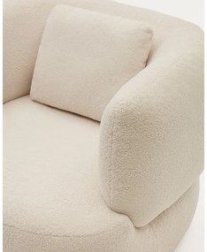 Kremowy fotel z materiału bouclé Martina – Kave Home