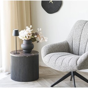 Czarny szklany wazon (wysokość 20 cm) Vera – House Nordic