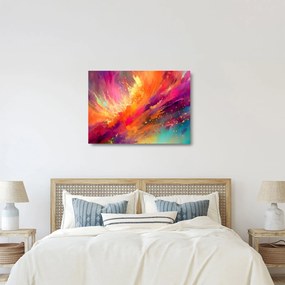 Obraz na szkle - Dynamiczna abstrakcja (70x50 cm)