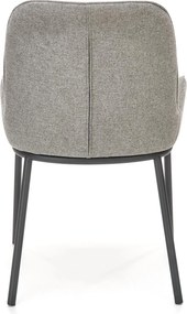 Krzesło do jadalni z niskimi podłokietnikami K481