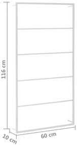 Biała nowoczesna drabinka do łazienki H6-P20