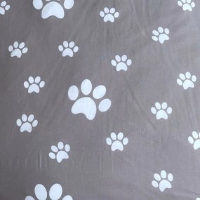 Biało-szara bawełniana pościel dziecięca jednoosobowa 140x200 cm Kitten "Grey" – Jerry Fabrics
