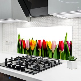 Panel nad blat kuchenny Pąki Tulipanów W Ogrodzie