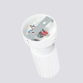 Kinkiet KARBON biały ryflowany z włącznikiem SOLLUX  LIGHTING