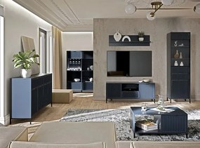 Komplet mebli do salonu z ławą indigo E9-B17