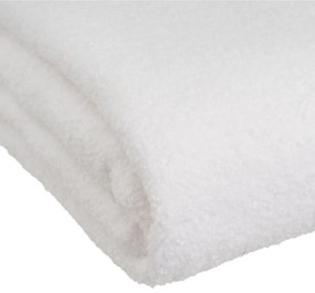 Biały koc z materiału sherpa 130x160 cm Sherpa Bouclé – Casa Selección