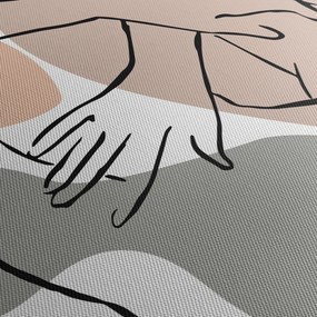 Obraz - Kobieta linia sztuki ciała N⁰2 (170x50 cm)
