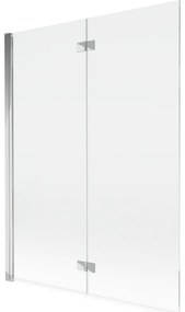 Mexen Mist parawan nawannowy 2-skrzydłowy lewy 130 x 150 cm, transparent, chrom - 8A9-130-002-01-00-L