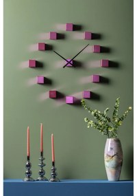 Karlsson KA5974PI designerski zegar ściennysamoprzylepny różowy, średnica  80 cm