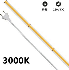 Taśma LED COB 5m IP65 jednokolorowa 14W/MT 220V - 6000K