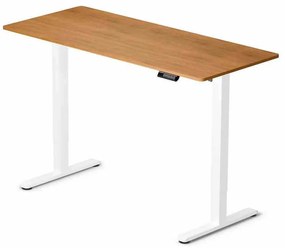 LVN System Biurko Control Lite 140 Biały/Drewno