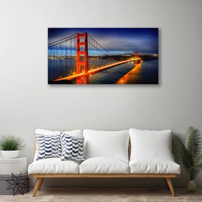 Obraz na płótnie Konstrukcja Stalowego Mostu