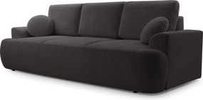 Masseno Sofa FILO z funkcją spania i pojemnikiem na pościel, Rozkładana sofa - Czarny, CORAL 60