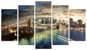 Obraz wieloczęściowy Bridge NYC, 110x60 cm