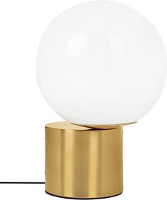 Lampa stołowa ze szklanym kloszem w kształcie kuli Parla