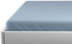 PrzytulneMieszkanie.pl Nieprzemakalne prześcieradło do dziecięcego łóżeczka JERSEY 60x120 cm jasnoniebieskie