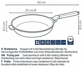 Kela Patelnia VITANA, odlew aluminiowy, szary, 32 cm