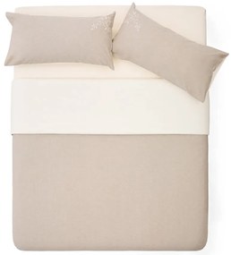 Beżowa pościel dwuosobowa z perkalu bawełnianego 240x220 cm Sotela – Kave Home
