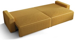 Niebieska rozkładana sofa sztruksowa K2-T88