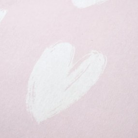 Flanelowe prześcieradło dziecięce jednoosobowe 90x190 cm Hearts – Catherine Lansfield