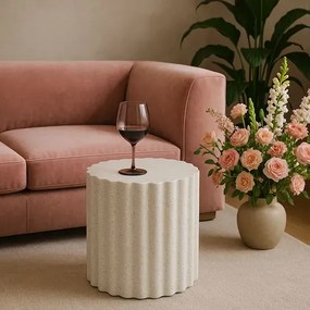 Nowoczesny biały stolik kawowy W3-D08