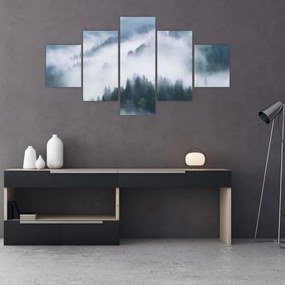 Obraz - Drzewa we mgle (125x70 cm)