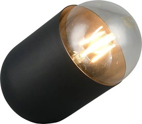 Czarna metalowa lampa stołowa (wysokość 13,5 cm) Nara – Reality