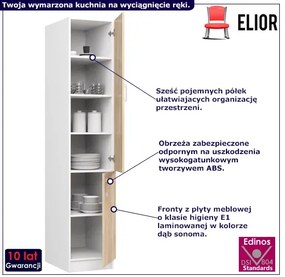 Wysoka szafka kuchenna dąb sonoma - Bolivia 8X