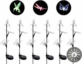 Zestaw oświetlenia LED w kolorze słonecznym, 6 szt