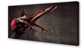 Obraz drukowany na płótnie Kobieta w Szpagacie