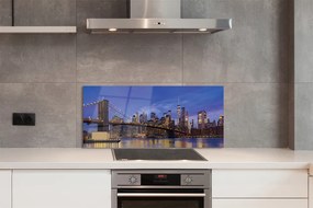 Panel Szklany Most w Blasku Zachodzącego Słońca