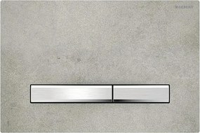 Geberit 115.788.JV.2-Przycisk spłukujący Sigma50 24,6x16,4 cm dekor betonu/matowy chrom
