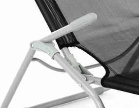 Leżak ogrodowy czarny