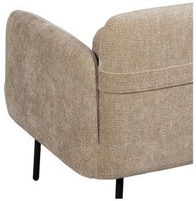 Beżowa sofa z tkaniny szenilowej 127 cm Bind – Ixia