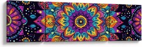 Obraz - Kalejdoskopowa mandala (170x50 cm)
