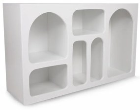 Biała wielopoziomowa półka 120 cm Lorin – Kalune Design