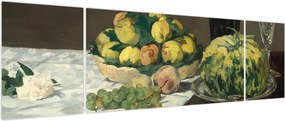 Obraz - Edouard Manet, Still Life with Melon and Peaches, reprodukcje (170x50 cm)