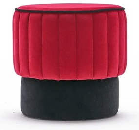 Stołek Rose Pouf Czerwony