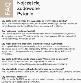 Szafa BHP ubraniowa 10-drzwiowa biała / orzech: Eco Design BARTEK 1360 x 1720 x 450 mm