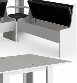 Corner Bank Group biały 150x150x80 roman